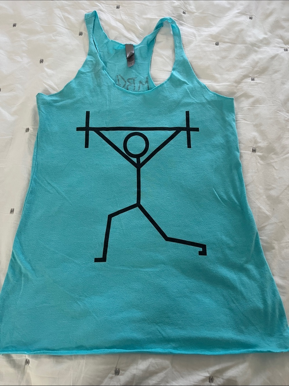 Women’s Turquoise Graphic Racerback Tank Top